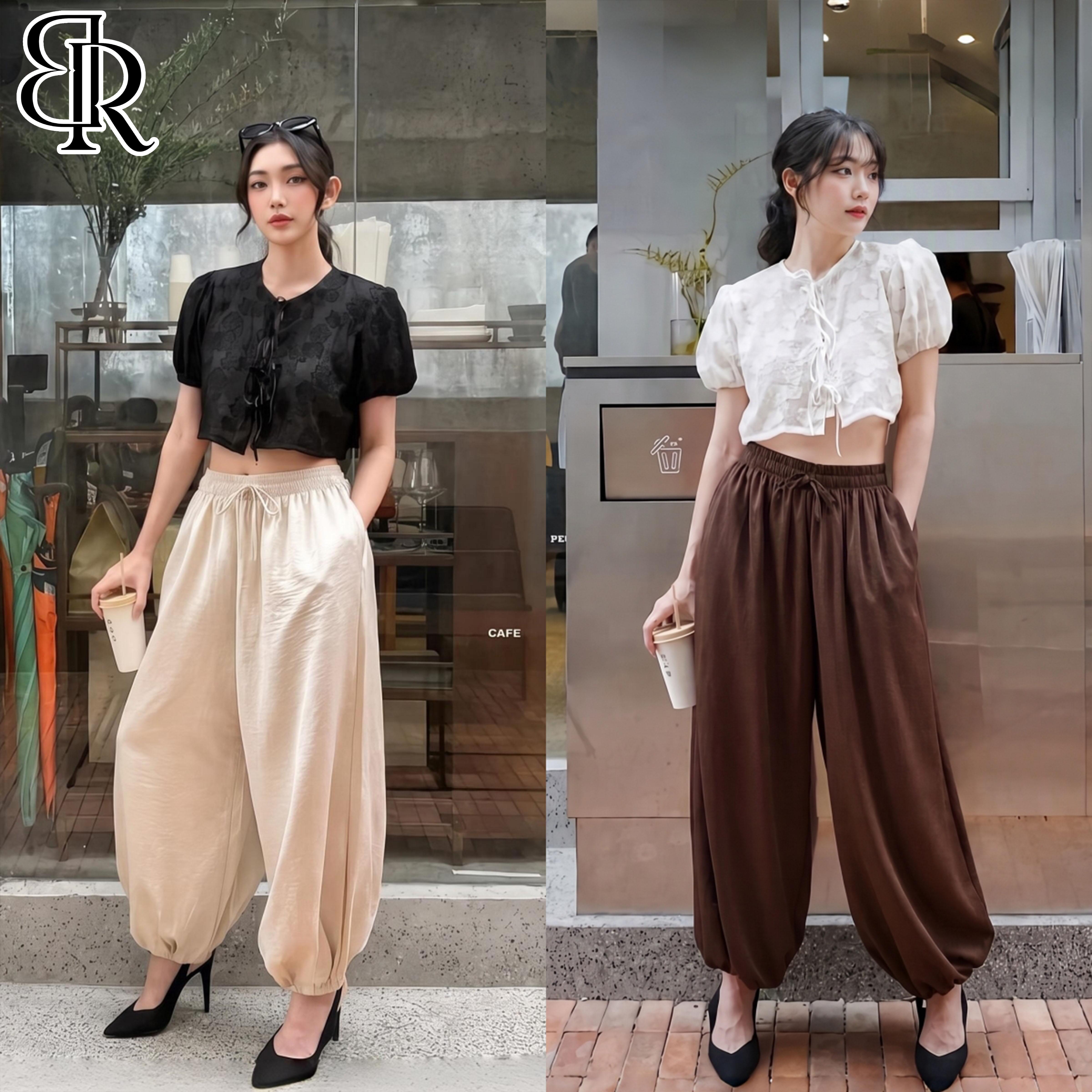 กางเกงบอลลูน เชือกผูกเอว — B&R Girl Fashion